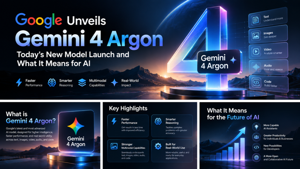 Google Unveils Gemini 4 Argon: Today’s New Model Launch and What It Means for AI