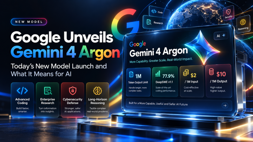 Google Unveils Gemini 4 Argon: Today’s New Model Launch and What It Means for AI